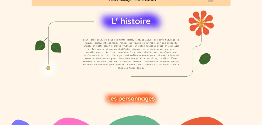 Section histoire du site koukaki